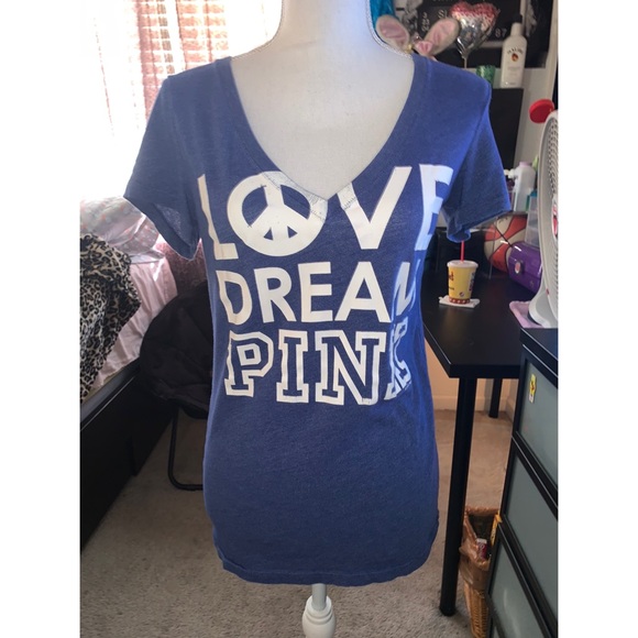 PINK Victoria's Secret Tops - VS Blue Tee